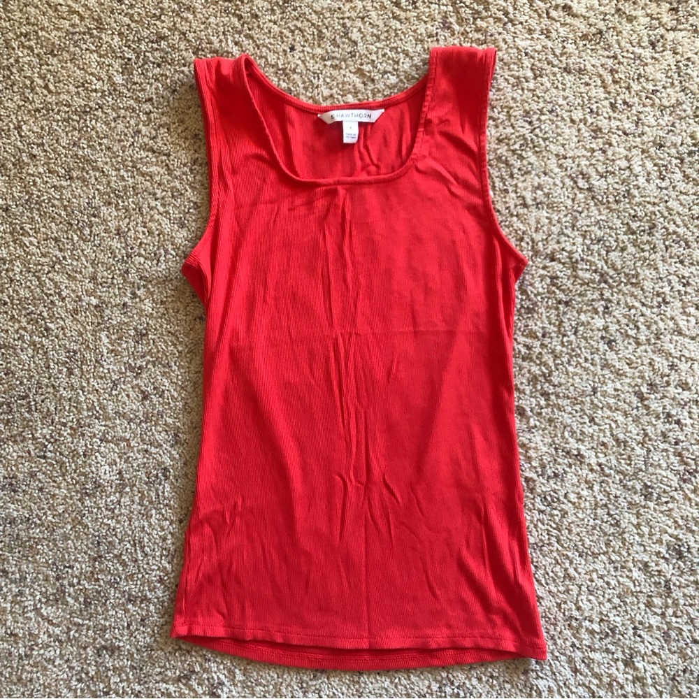 Women's 41 Hawthorn Gorgeous Orange Red Summer Tank Top Size Medium